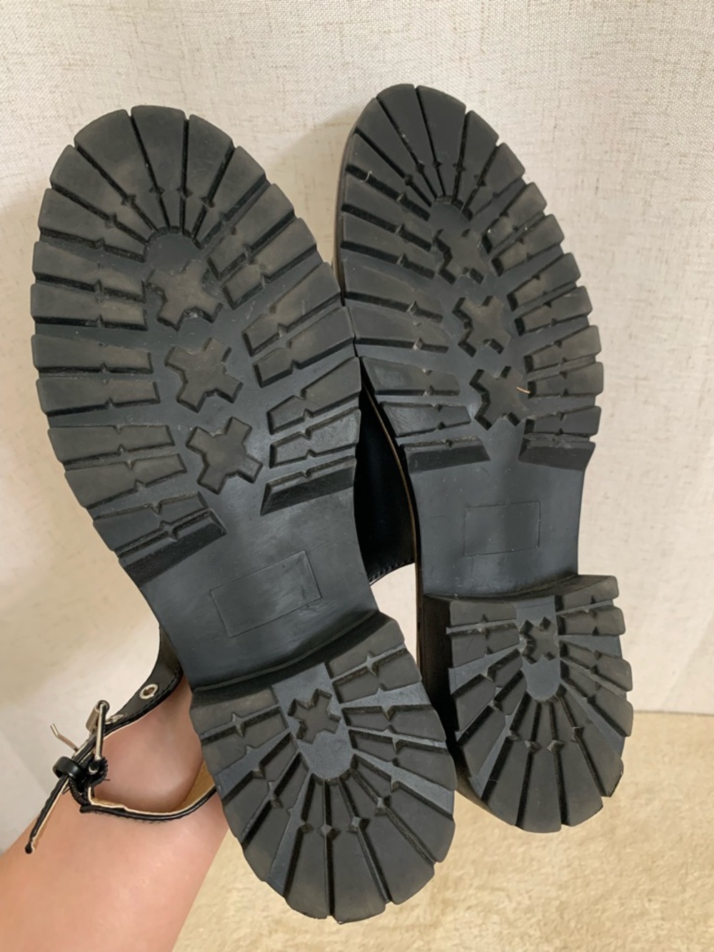 Dolce Vita Cancun Patent Leather Slingback Lug Sole Loafer Chunky Block Heel 9 - Picture 8 of 10